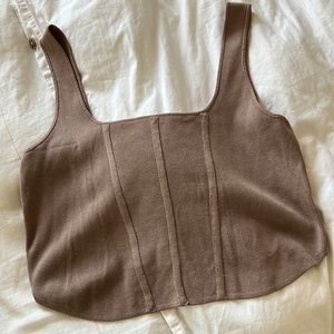 H&M unstructured corset top